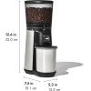 imageOXO Brew Conical Burr Grinder  Matte Black Stainless Steel Burrs OneTouch Automatic Smart GrindSilver Burr Coffee Grinder