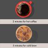 imageOXO Brew Rapid Brewer  Portable Coffee Maker Fast Manual Hot ampamp Cold Brew Small Handheld Brewer Compact Travel Coffee MakerOne Size