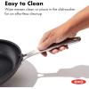 imageOXO Enhanced 12quot Frying Pan Skillet PFASFree Ceramic Nonstick Durable Hard Anodized Cookware Scratch Resistant Stainless Steel Handle Good Grips Dishwasher ampamp Oven safe BlackBlack