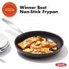 imageOXO Enhanced 12quot Frying Pan Skillet PFASFree Ceramic Nonstick Durable Hard Anodized Cookware Scratch Resistant Stainless Steel Handle Good Grips Dishwasher ampamp Oven safe BlackBlack