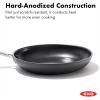 imageOXO Enhanced 12quot Frying Pan Skillet PFASFree Ceramic Nonstick Durable Hard Anodized Cookware Scratch Resistant Stainless Steel Handle Good Grips Dishwasher ampamp Oven safe BlackBlack
