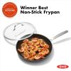 imageOXO Enhanced 12quot Frying Pan Skillet PFASFree Ceramic Nonstick Durable Hard Anodized Cookware Scratch Resistant Stainless Steel Handle Good Grips Dishwasher ampamp Oven safe BlackBlack