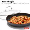 imageOXO Enhanced 12quot Frying Pan Skillet PFASFree Ceramic Nonstick Durable Hard Anodized Cookware Scratch Resistant Stainless Steel Handle Good Grips Dishwasher ampamp Oven safe BlackBlack