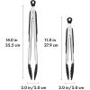 imageOXO Good Grips 12Inch Tongs With Nylon Heads9 and 12 Inch Tong Bundle