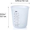 imageOXO Good Grips 3 Piece Squeeze ampamp Pour Silicone Measuring Cup Set2 Cup