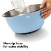 imageOXO Good Grips 3Piece StainlessSteel Mixing Bowl SetBlueGray