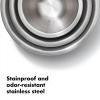 imageOXO Good Grips 3Piece StainlessSteel Mixing Bowl SetBlueGray