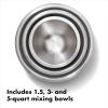 imageOXO Good Grips 3Piece StainlessSteel Mixing Bowl SetWhite