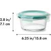 imageOXO Good Grips 4 Cup Smart Seal Leakproof Glass Round Airtight Food Storage Container2 Cup