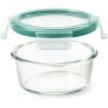 imageOXO Good Grips 4 Cup Smart Seal Leakproof Glass Round Airtight Food Storage Container2 Cup