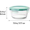 imageOXO Good Grips 4 Cup Smart Seal Leakproof Glass Round Airtight Food Storage Container4 Cup