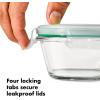 imageOXO Good Grips 8 Piece Prep Serve and Store Smart Seal Glass Food Storage Set8Piece Prep  Serve  Store Set