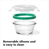 imageOXO Good Grips 8 Piece Prep Serve and Store Smart Seal Glass Food Storage Set8Piece Prep  Serve  Store Set