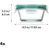 imageOXO Good Grips 8 Piece Prep Serve and Store Smart Seal Glass Food Storage Set8Piece Prep  Serve  Store Set