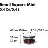 imageOXO Good Grips POP Container  Airtight Food Storage  Mini Square Mini 02 Qt Ideal for spices and dried herbsCONTAINER