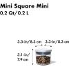 imageOXO Good Grips POP Container  Airtight Food Storage  Mini Square Mini 02 Qt Ideal for spices and dried herbsCONTAINER