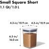 imageOXO Good Grips POP Container  Airtight Food Storage  Mini Square Mini 02 Qt Ideal for spices and dried herbsCONTAINER
