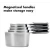 imageOXO Good Grips Stainless Steel Measuring Spoons with Magnetic SnapsCups