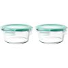 imageOXO Good Grips 4 Cup Smart Seal Leakproof Glass Round Airtight Food Storage Container1 Count Pack of 2