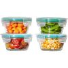 imageOXO Good Grips 8 Piece Prep Serve and Store Smart Seal Glass Food Storage Set8Piece Prep  Serve  Store Set