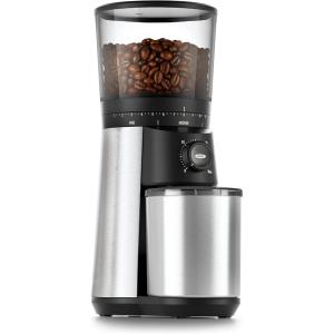 imageOXO Brew Conical Burr Grinder  Matte Black Stainless Steel Burrs OneTouch Automatic Smart GrindSilver Burr Coffee Grinder