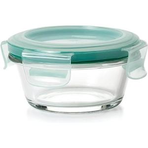 imageOXO Good Grips 4 Cup Smart Seal Leakproof Glass Round Airtight Food Storage Container1 Cup