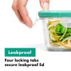 imageOXO Good Grips 4Piece Smart Seal Leakproof Mini Glass AirtightContainer Set