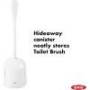 imageOXO Good Grips Compact Toilet Brush ampamp Canister  White1 Count Pack of 2