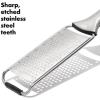 imageOXO Good Grips Etched Box Grater with Removable Zester  Ideal for Grating Cheese or Zesting Fruits  Storage Container Included  4 Sided Grater  Comfortable HandleStainless Steel Grater
