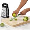imageOXO Good Grips Etched Box Grater with Removable Zester  Ideal for Grating Cheese or Zesting Fruits  Storage Container Included  4 Sided Grater  Comfortable HandleBox Grater with Removeable Zester