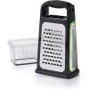 imageOXO Good Grips Etched Box Grater with Removable Zester  Ideal for Grating Cheese or Zesting Fruits  Storage Container Included  4 Sided Grater  Comfortable HandleBox Grater with Removeable Zester