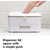 imageOXO Good Grips PerfectPull Wipes Dispenser 6quot L x 45quot W x 32quot H5875 L x 6625 W x 3375 H