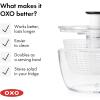 imageOXO Good Grips Salad Spinner  Lettuce Spinner  Fruit Washer  Fruit Washing Bowl with Strainer  Vegetable Cleaner  Salad Cleaner  Lettuce Washer  622 Quart CapacityLittle Salad  Herb Spinner