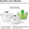 imageOXO Good Grips Salad Spinner  Lettuce Spinner  Fruit Washer  Fruit Washing Bowl with Strainer  Vegetable Cleaner  Salad Cleaner  Lettuce Washer  622 Quart CapacityLittle Salad  Herb Spinner
