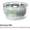 imageOXO Good Grips Salad Spinner  Lettuce Spinner  Fruit Washer  Fruit Washing Bowl with Strainer  Vegetable Cleaner  Salad Cleaner  Lettuce Washer  622 Quart CapacityLarge Salad Spinner