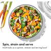 imageOXO Good Grips Salad Spinner  Lettuce Spinner  Fruit Washer  Fruit Washing Bowl with Strainer  Vegetable Cleaner  Salad Cleaner  Lettuce Washer  622 Quart CapacityGreen Salad Spinner
