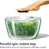 imageOXO Good Grips Salad Spinner  Lettuce Spinner  Fruit Washer  Fruit Washing Bowl with Strainer  Vegetable Cleaner  Salad Cleaner  Lettuce Washer  622 Quart CapacityGlass Salad Spinner