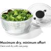 imageOXO Good Grips Salad Spinner  Lettuce Spinner  Fruit Washer  Fruit Washing Bowl with Strainer  Vegetable Cleaner  Salad Cleaner  Lettuce Washer  622 Quart CapacityLarge Salad Spinner