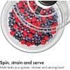 imageOXO Good Grips Salad Spinner  Lettuce Spinner  Fruit Washer  Fruit Washing Bowl with Strainer  Vegetable Cleaner  Salad Cleaner  Lettuce Washer  622 Quart CapacityLarge Salad Spinner