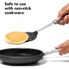 imageOXO Steel Silicone Flexible TurnerSteel Silicone Turner