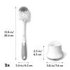 imageOXO Tot Bottle Brush with Nipple Cleaner and Stand  Gray 2Pack2 Count Pack of 1