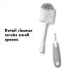 imageOXO Tot Bottle Brush with Nipple Cleaner and Stand  Gray 2Pack2 Count Pack of 1