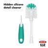 imageOXO Tot Bottle Brush with Nipple Cleaner and Stand GrayTot Teal