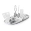 imageOXO Tot Breast Pump Parts Compact Drying Rack with Detail Brushes Gray