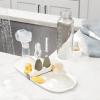 imageOXO Tot Breast Pump Parts Compact Drying Rack with Detail Brushes Gray