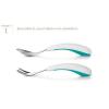 imageOXO Tot Fork and Spoon Set  DuskTot Navy