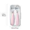 imageOXO Tot OnTheGo Fork and Spoon Set  DuskBlossom