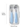 imageOXO Tot OnTheGo Fork and Spoon Set  DuskDusk