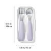 imageOXO Tot OnTheGo Fork and Spoon Set  DuskLilac