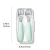 imageOXO Tot OnTheGo Fork and Spoon Set  DuskOpal